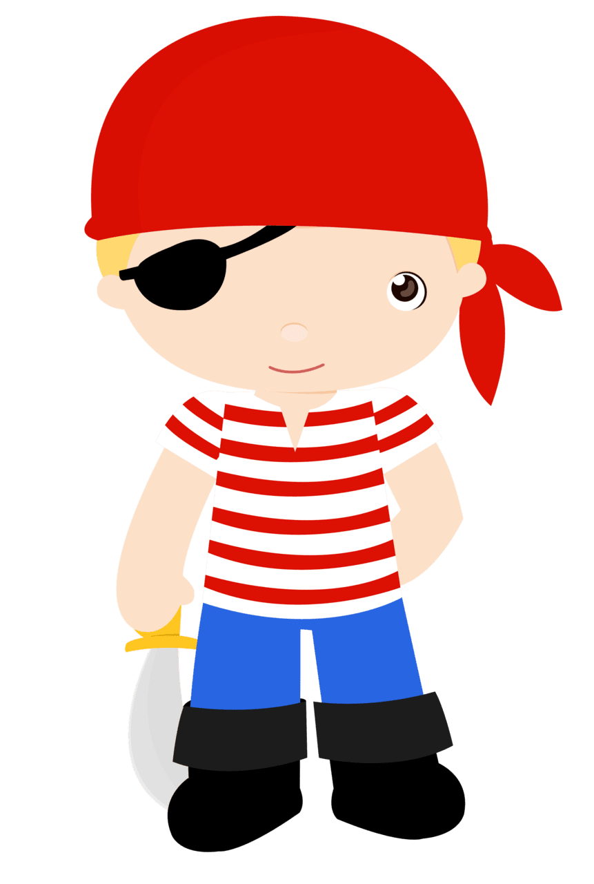 Pirate pin page clipart image 10