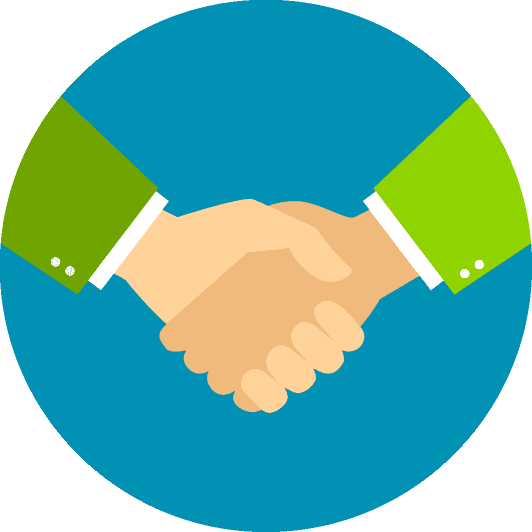 Integration handshake clipart circle image with no background