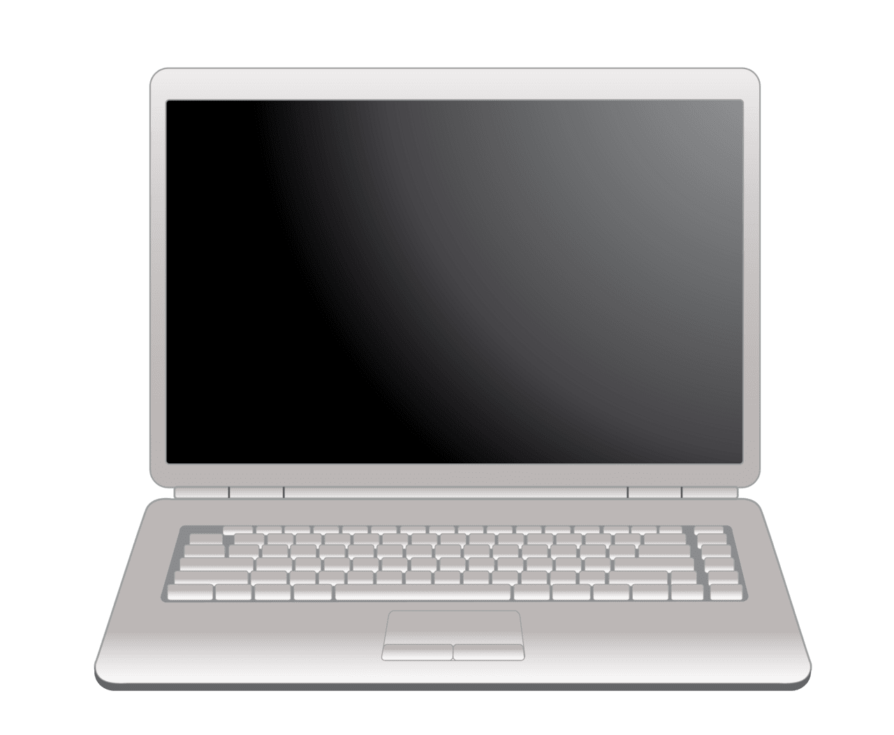 Laptop black background clipart