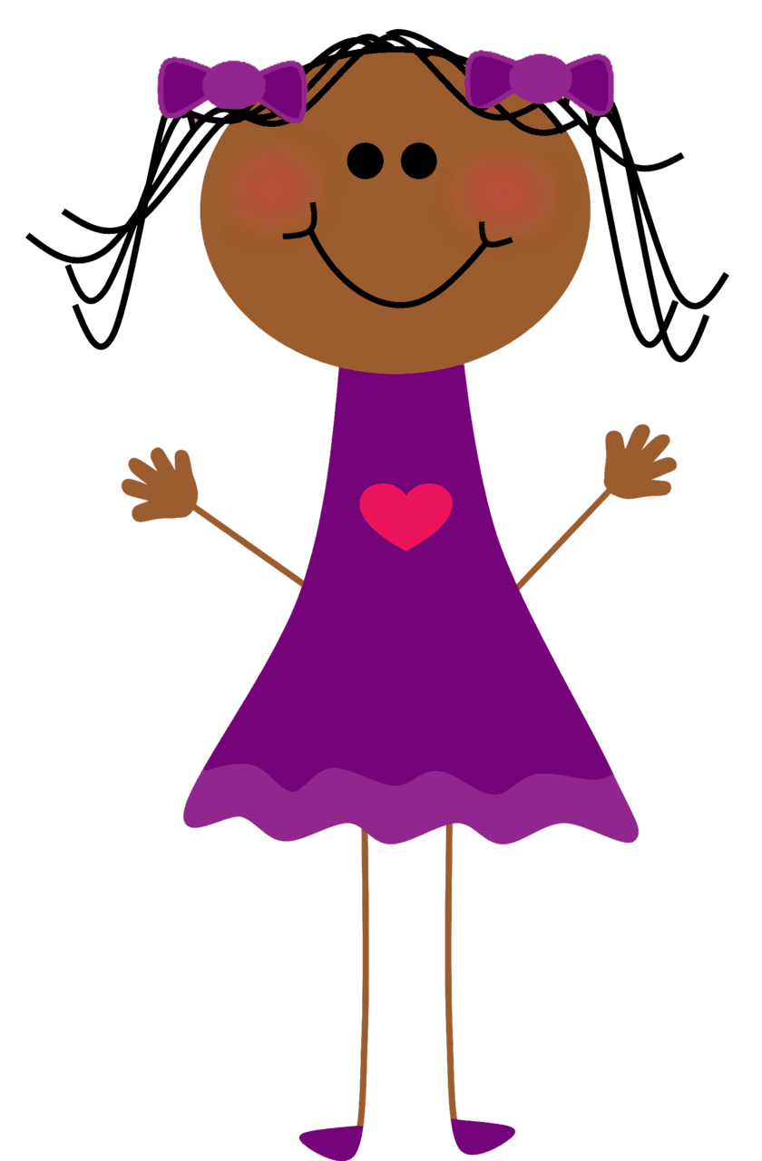 Girl pin page clipart logo 5