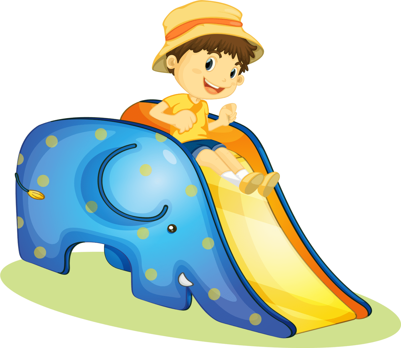 Cartoon clipart playground slide vector