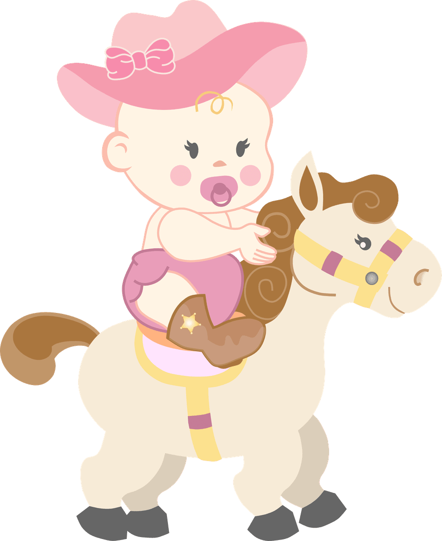 Cowboy pin page clipart vector 5
