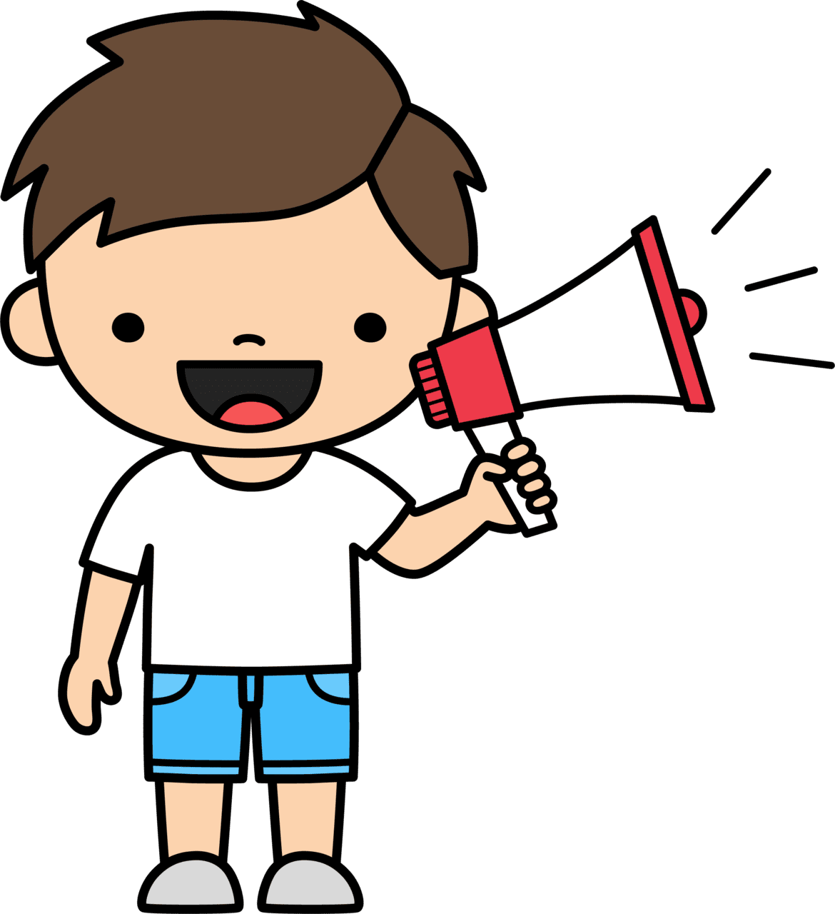 Megaphone pin page clipart logo