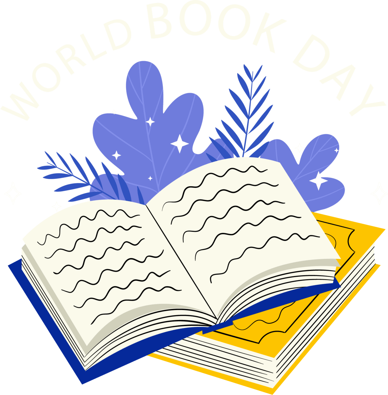 Open book world day clipart img transparent