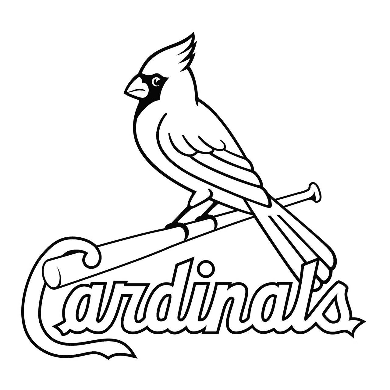 Baseball bat st louis cardinals logo vector bie supply clipart 2