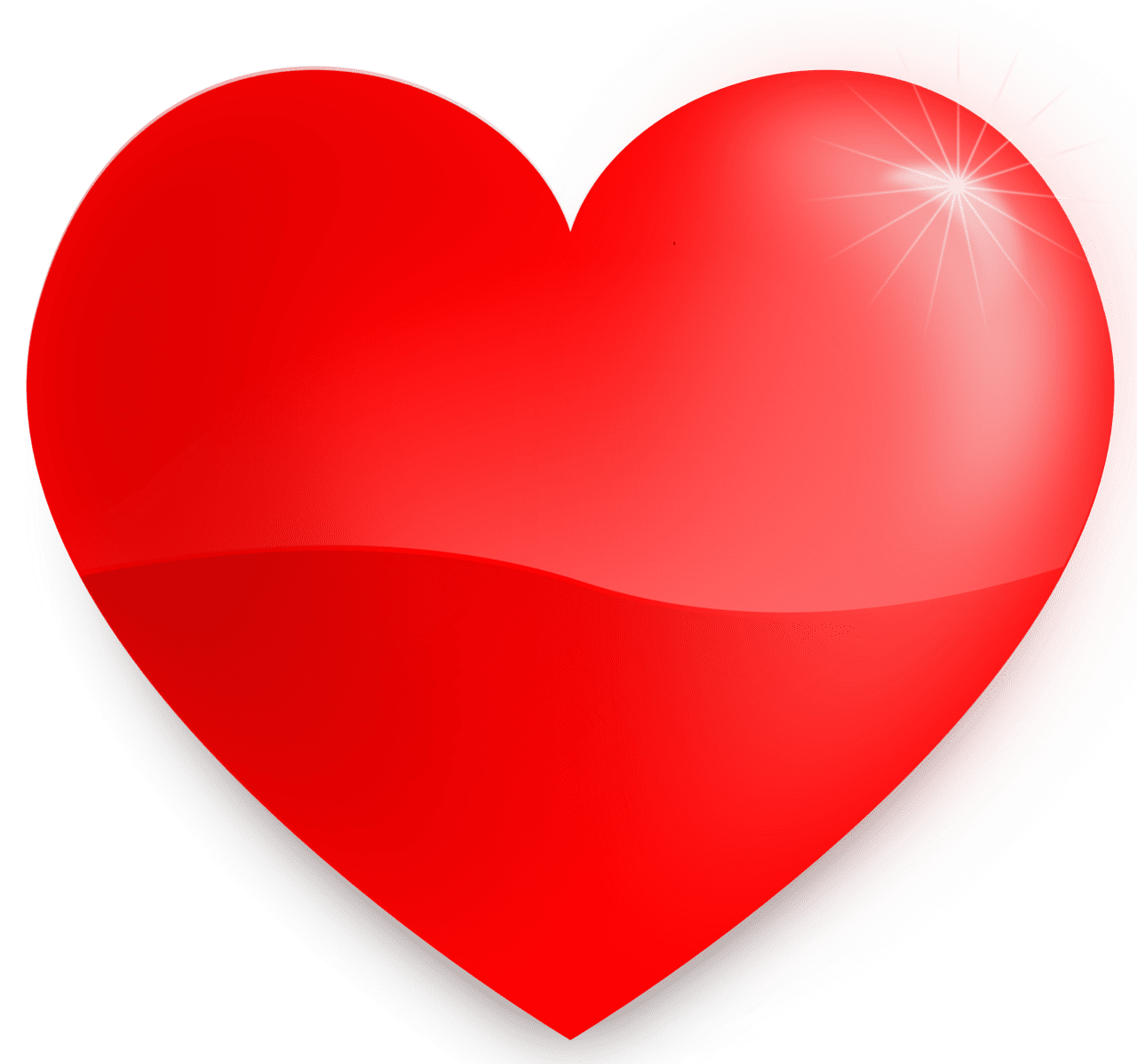 Love red heart clipart transparent