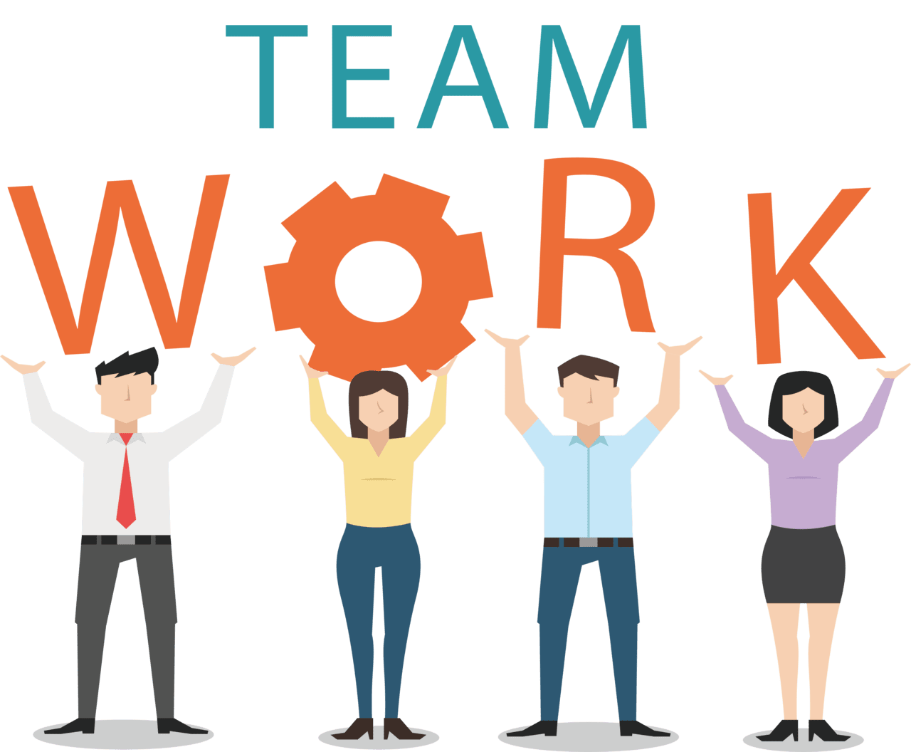 Teamwork collaboration others clipart transparent