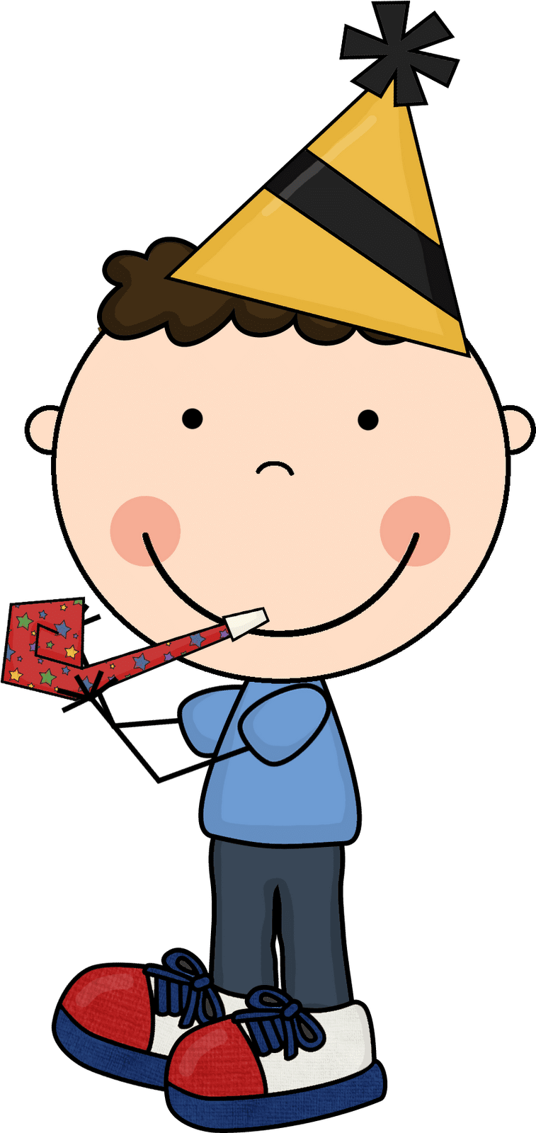 Boy pin page clipart image