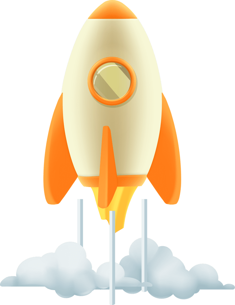 Rocket clipart vector 2