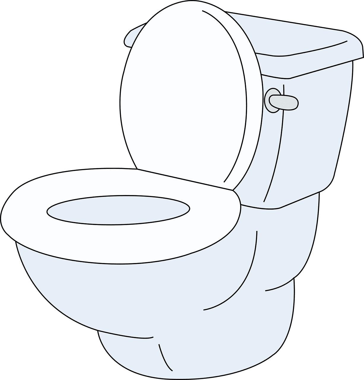 Toilet seat bathroom vector graphic clipart