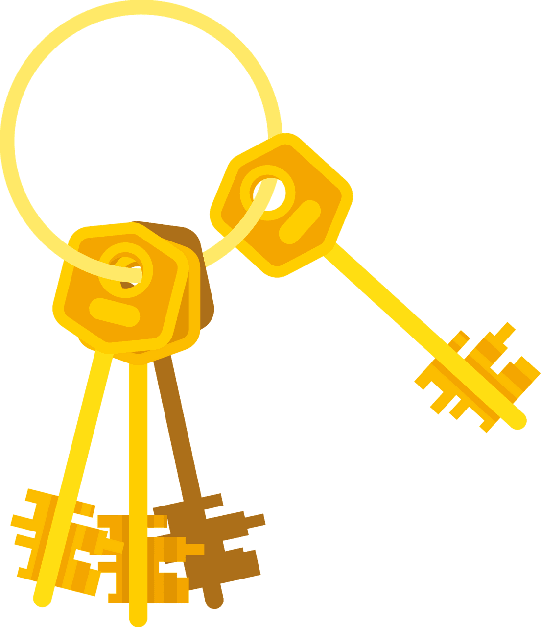 Key graphic design clipart vector