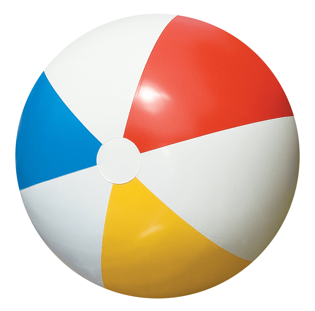 Colored beach ball summer fun playful accessory clipart vector