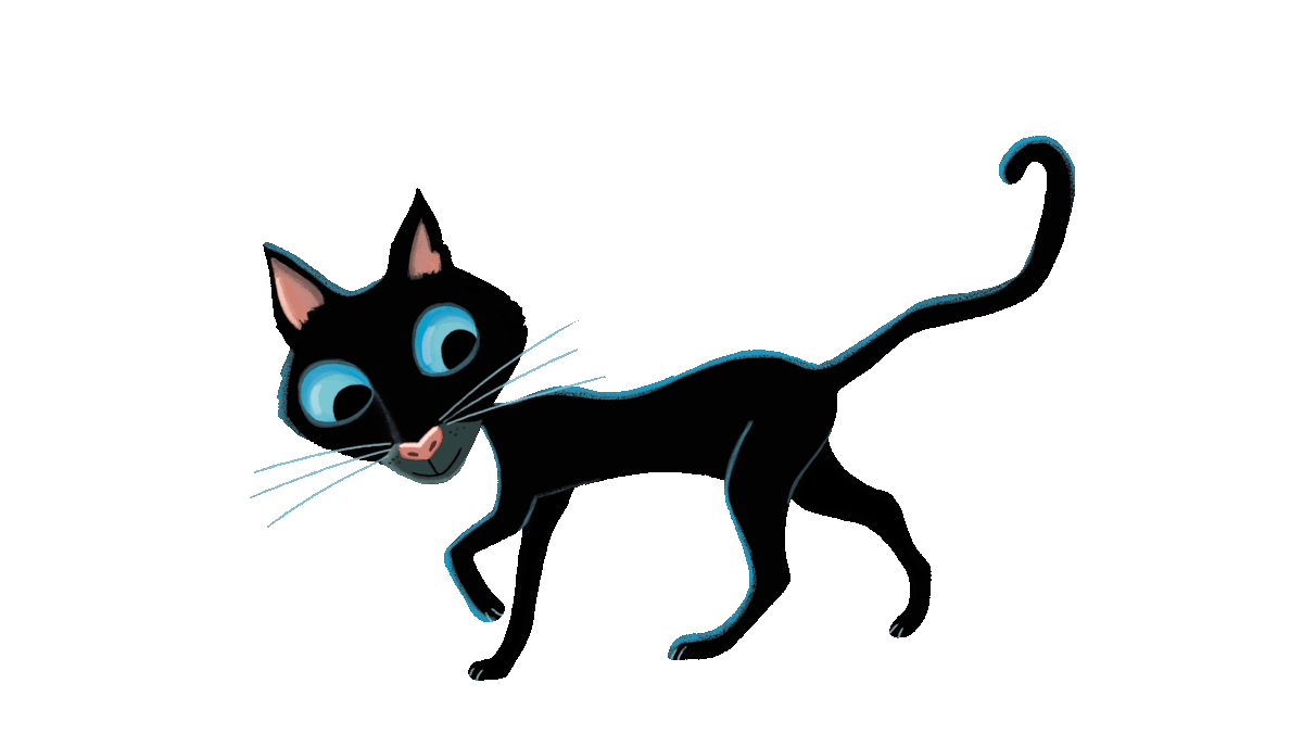 Black cat coraline fanart clipart photo