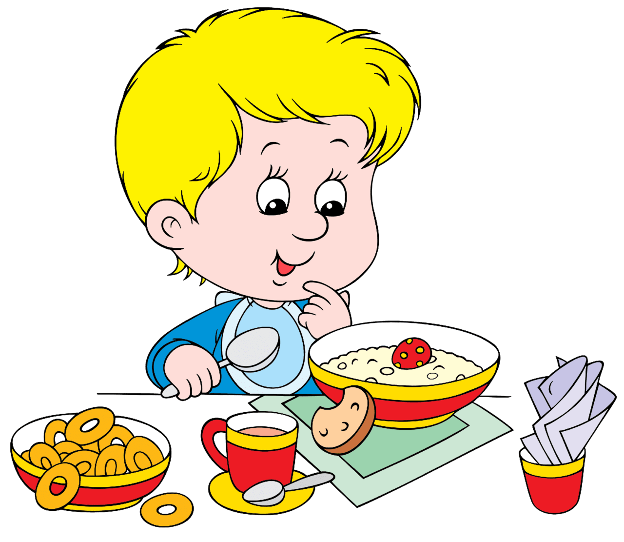 Lunch pin page clipart image