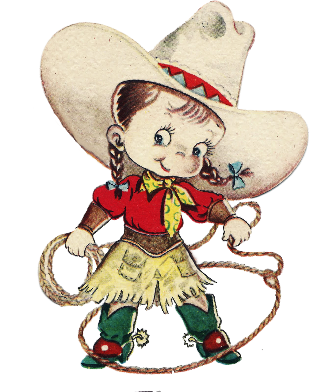 Cowboy pin page clipart free