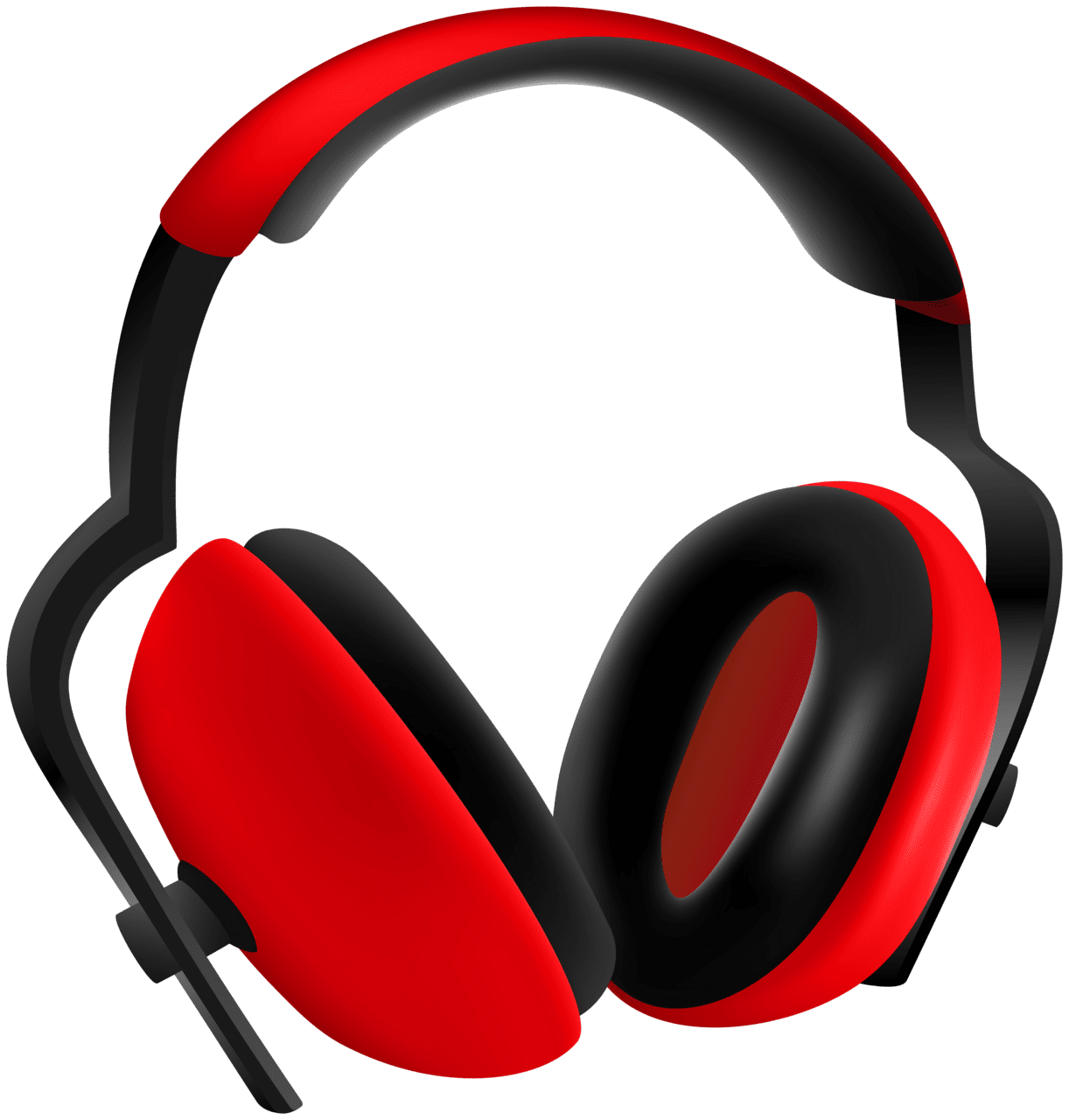 Headphones red headset clipart high quality images and