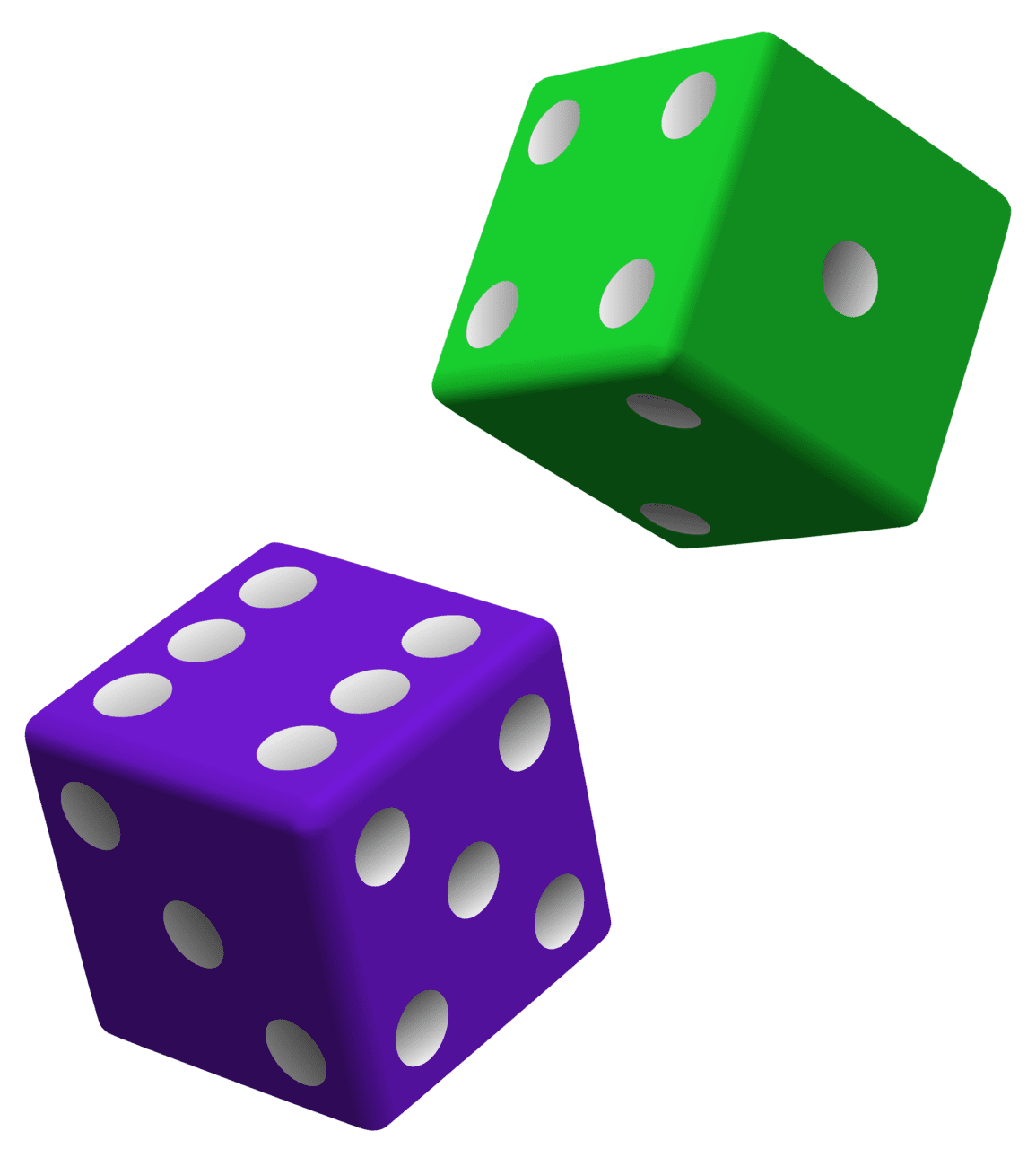 Dice clipart vector