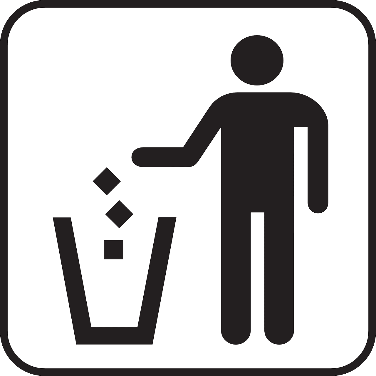 Trash can pixabay clipart photo