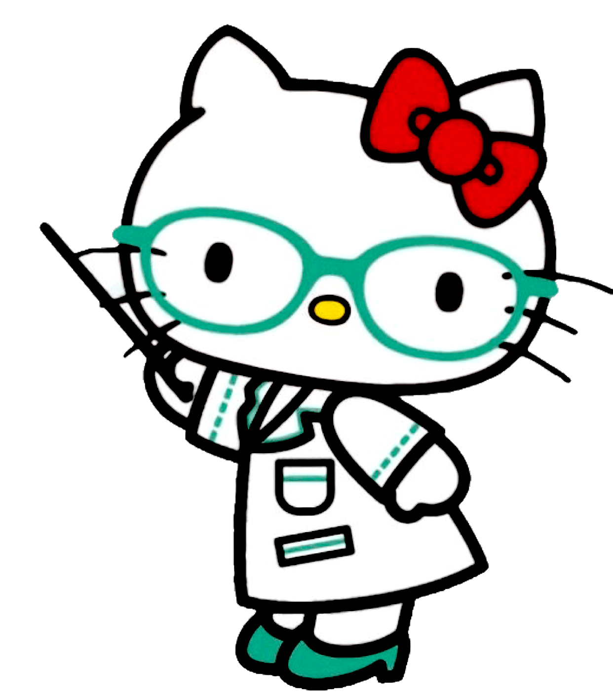 Hello kitty pin page clipart transparent 2