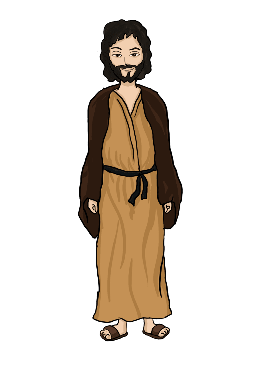 Jesus pin page clipart vector 2