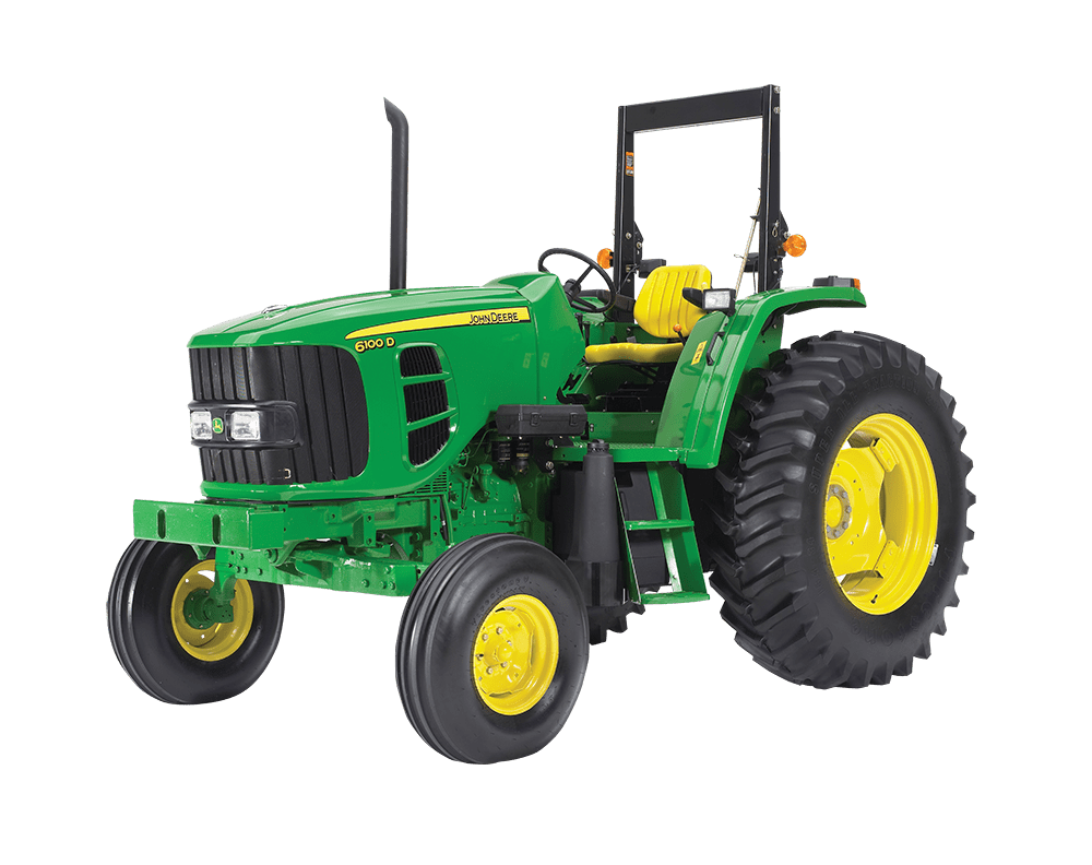 Green tractor clipart background