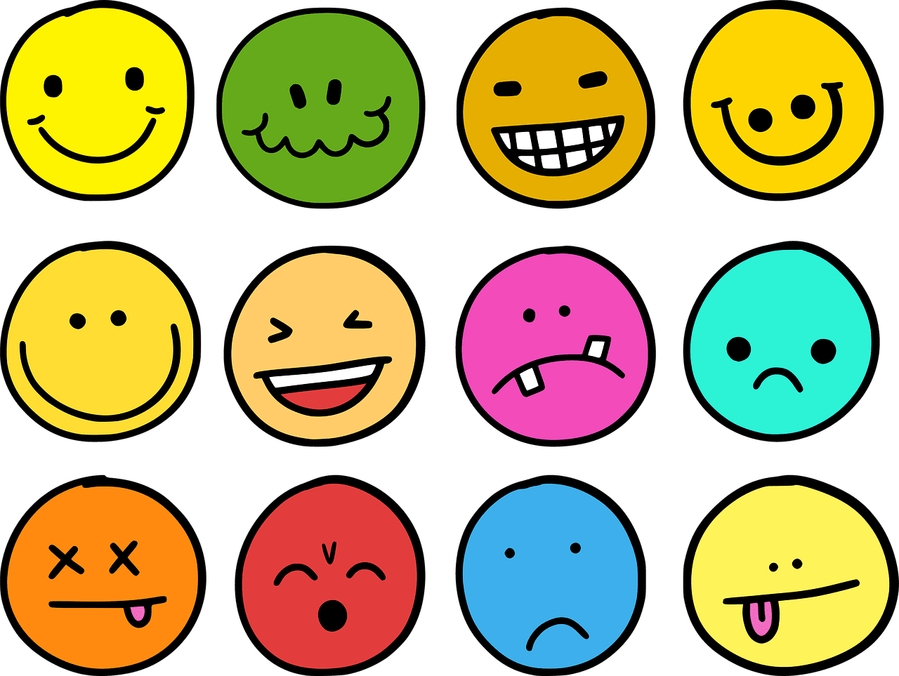 Smiley face emotions emoji emot image clipart