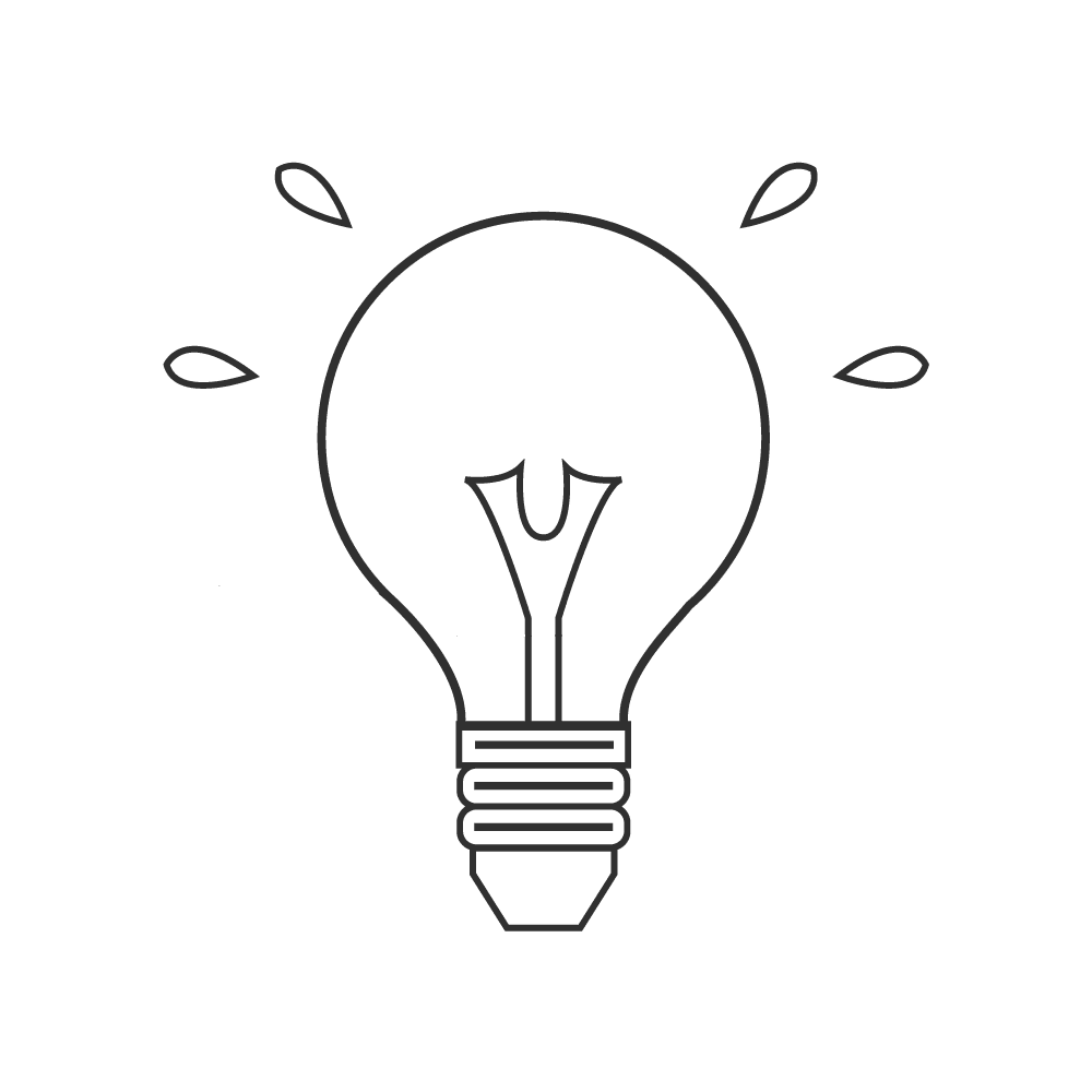 Light bulb ai clipart free