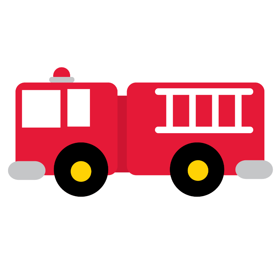 Fire truck page clipart image