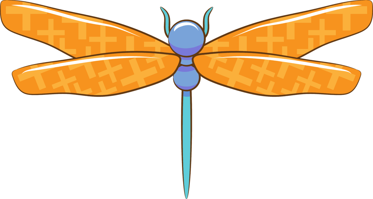 Dragonfly graphic clipart design background