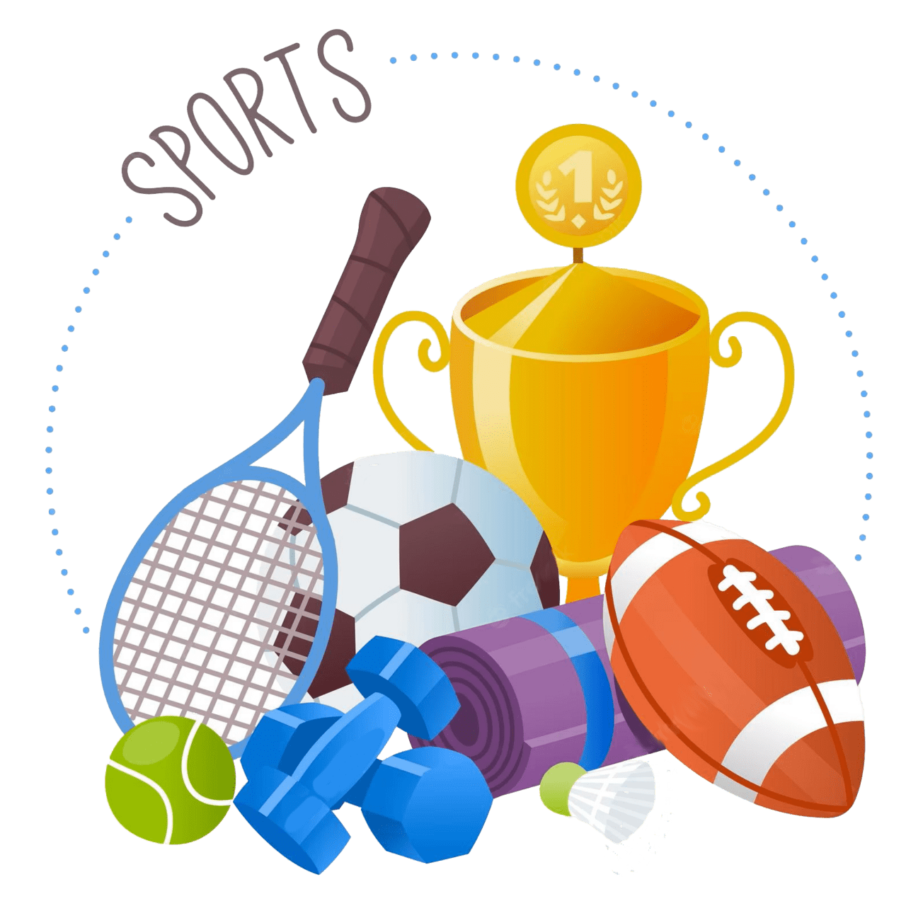 Sports pin page clipart vector 2