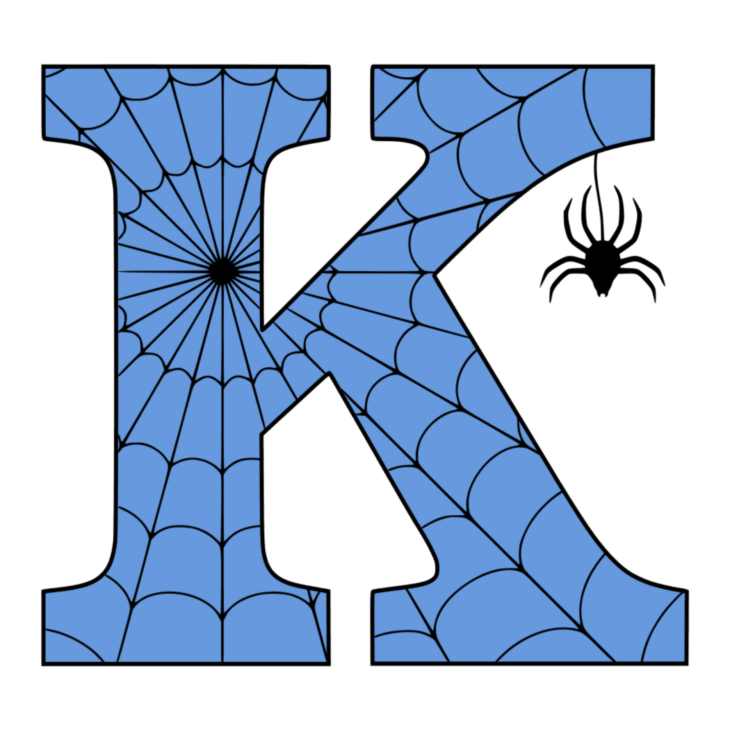 Spider buchstabe letter clipart background