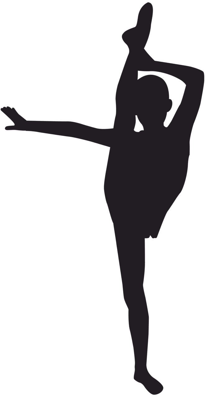 Gymnastics gymnast silhouette clip image clipart