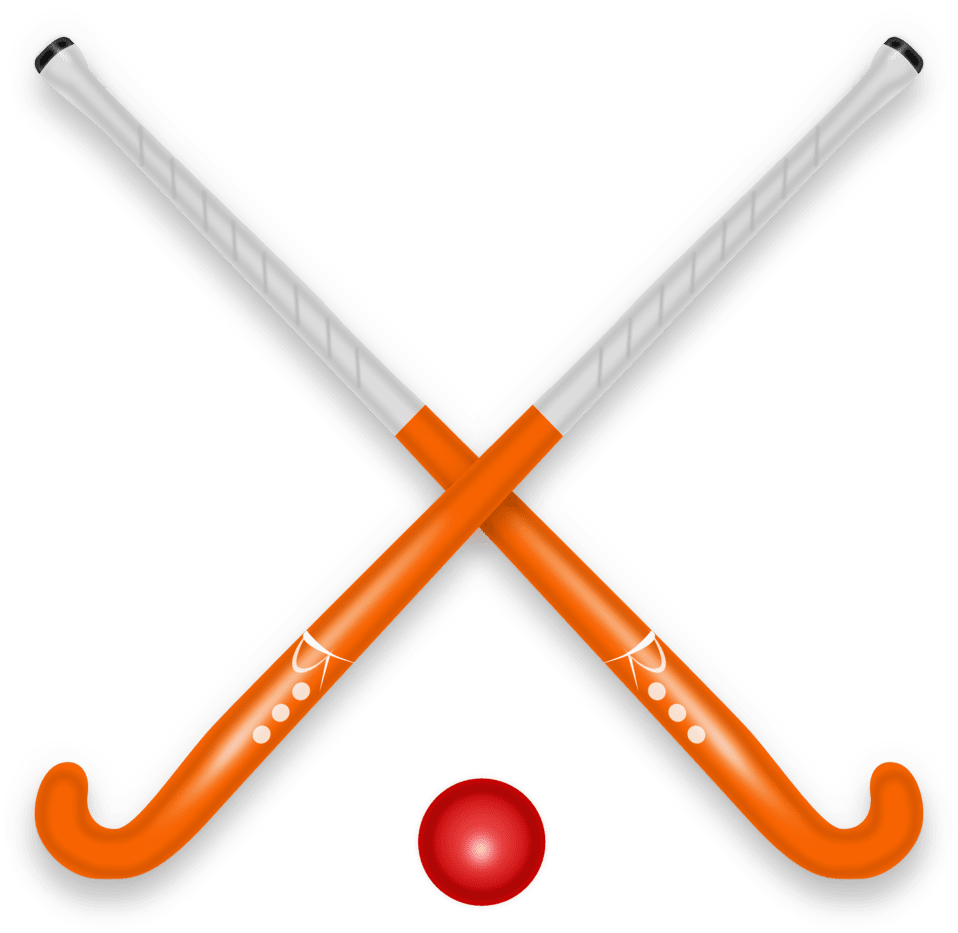 Clipart image hockey stick ball id