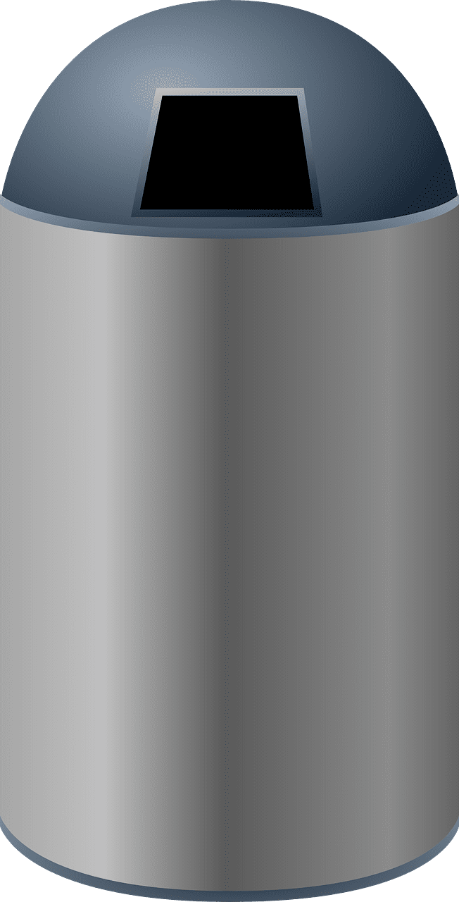 Trash can trashcan garbage recycle image from clipart