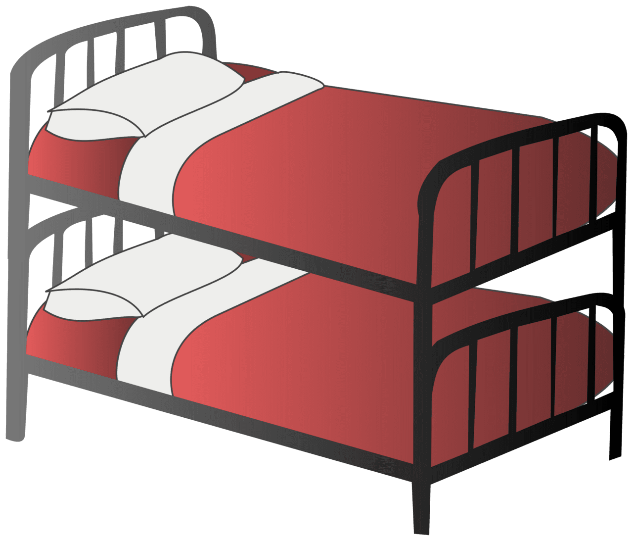 Bedroom bunk bed clipart photo