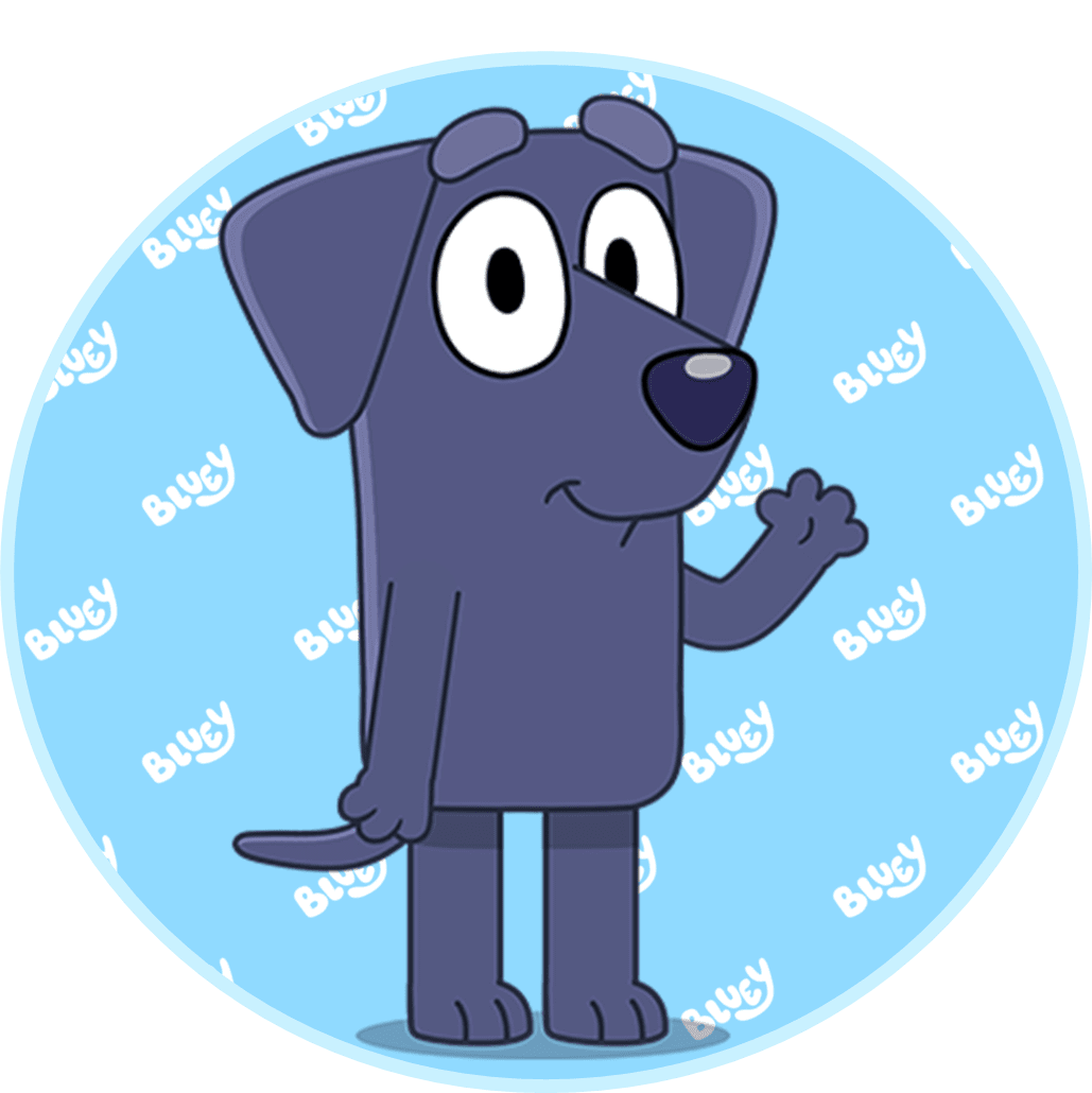 Bluey page clipart photo