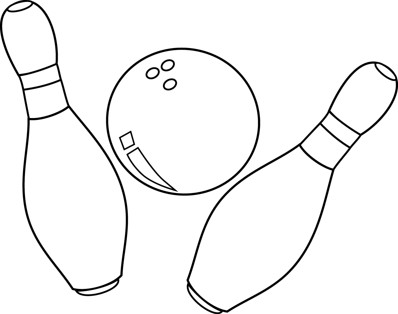 Bowling page clipart vector