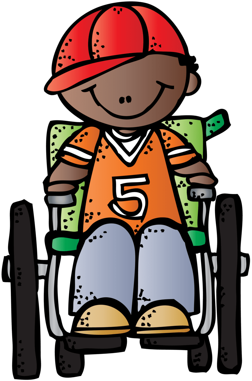 People melonheadz clipart wheelchair vector