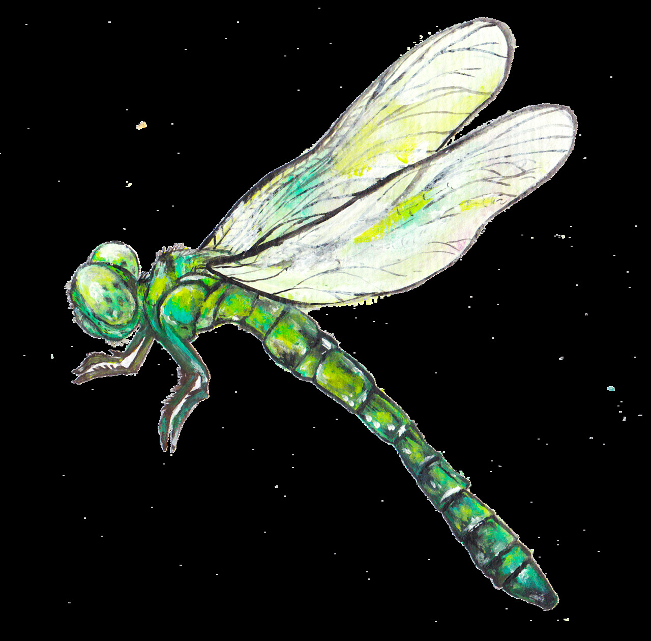 Dragonfly writers the move finding ideas from other authors clipart logo