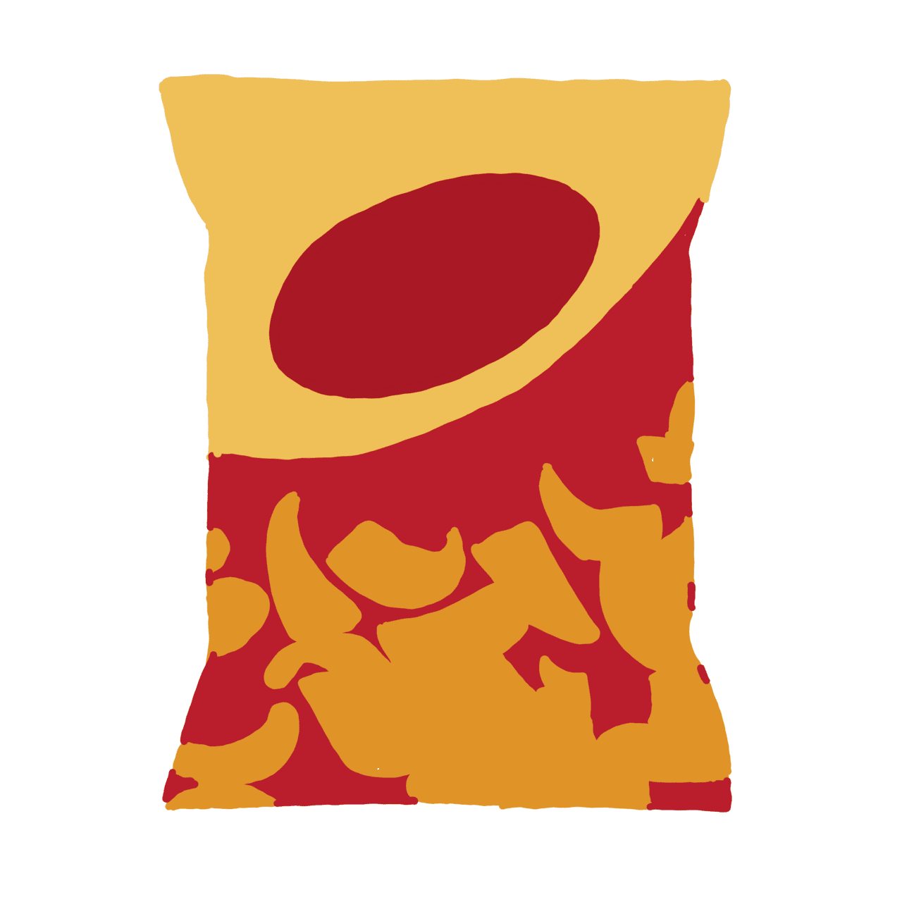 Snack frittoss chip bag sticker clipart logo