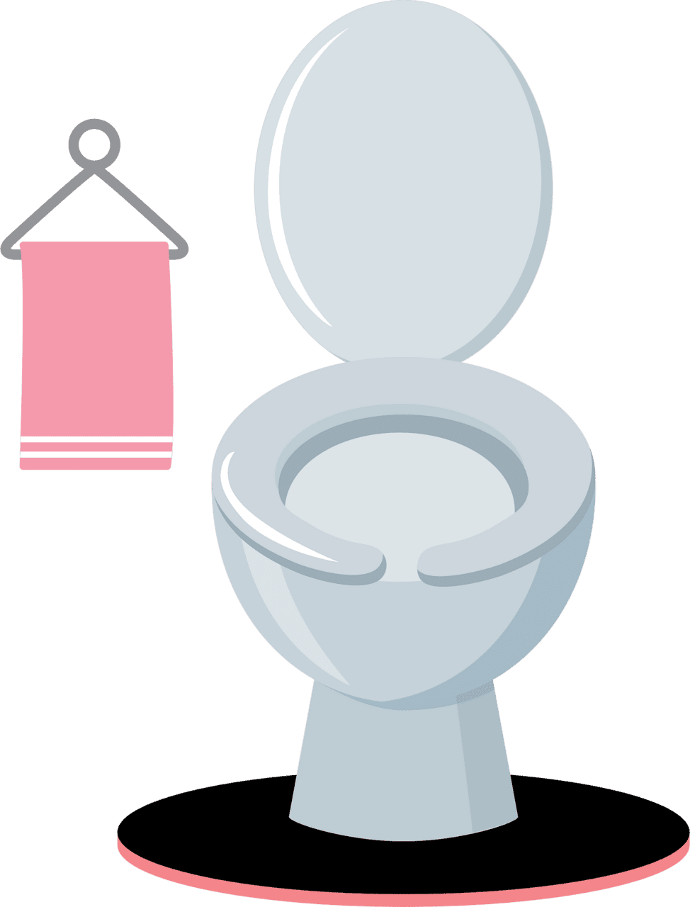 Toilet vector and with background clipart