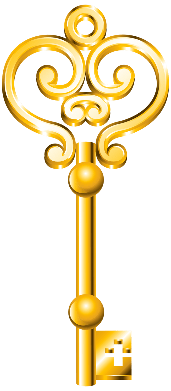 Golden key clipart best image