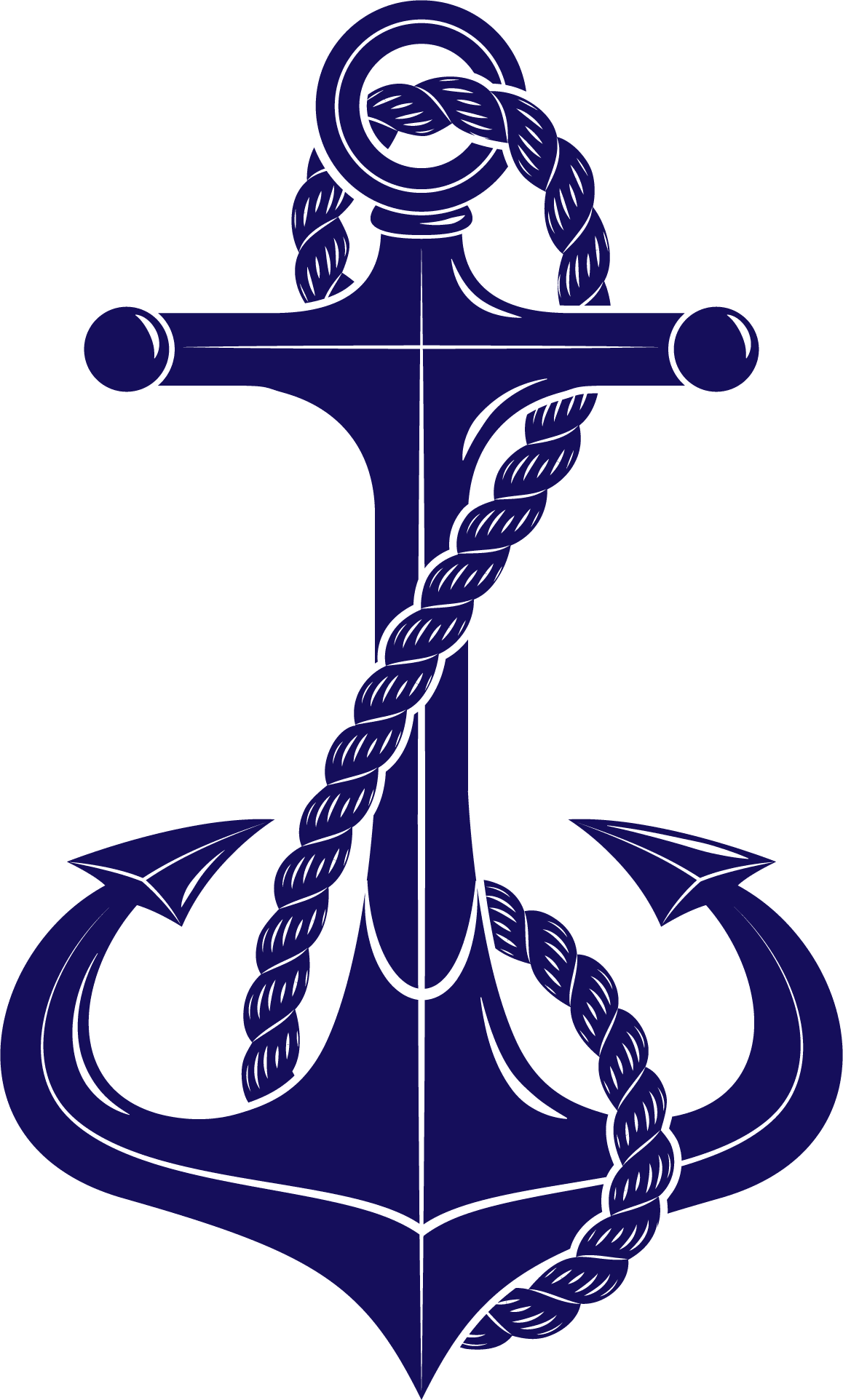 Dian navy day blue anchor design clipart vector