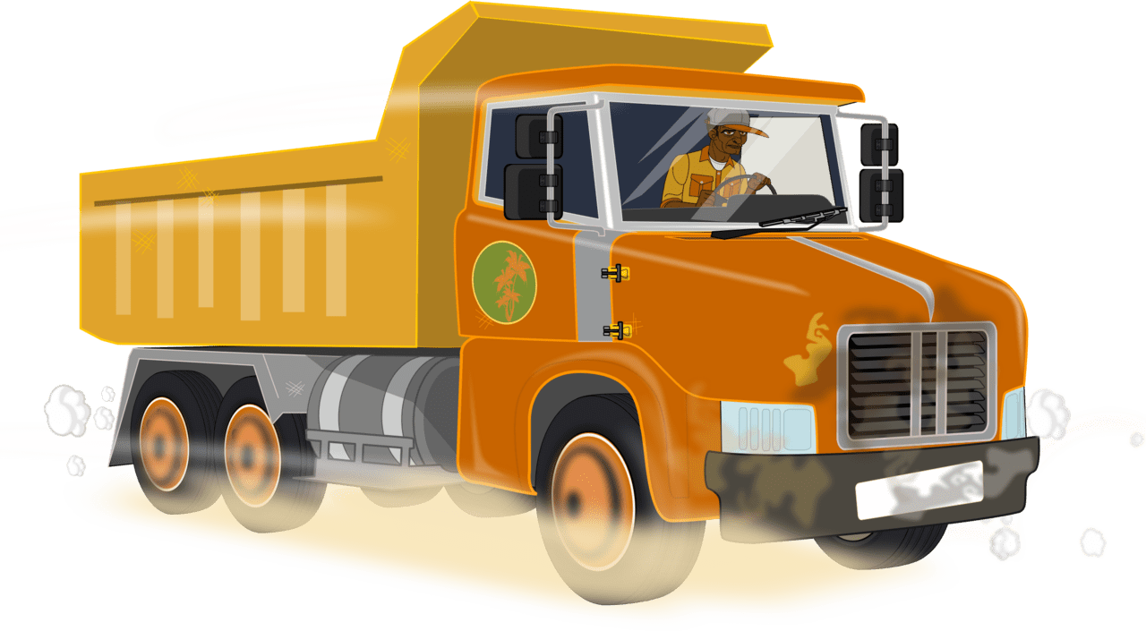 Dump truck clipart free