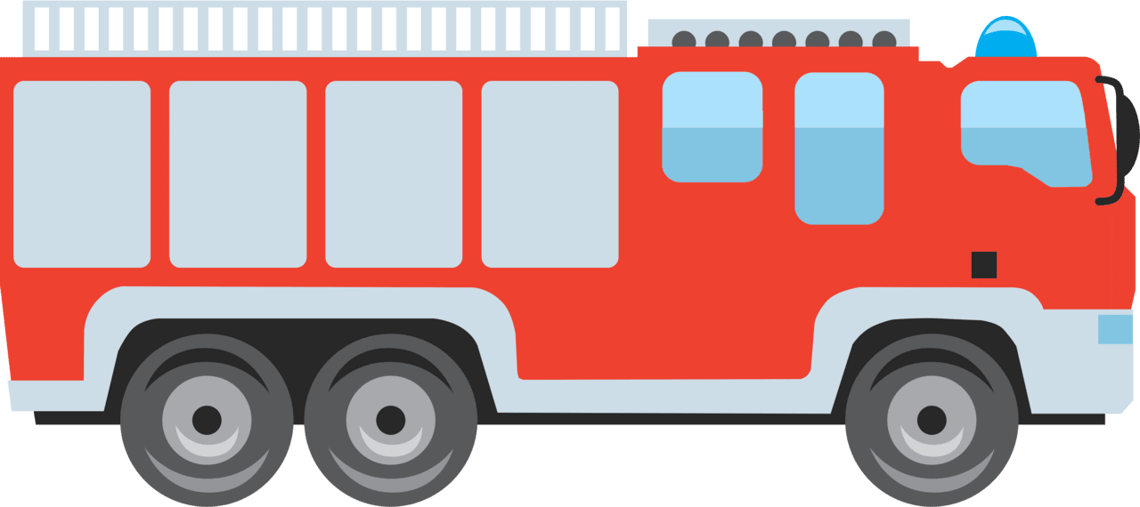 Fire truck vector clipart images 4