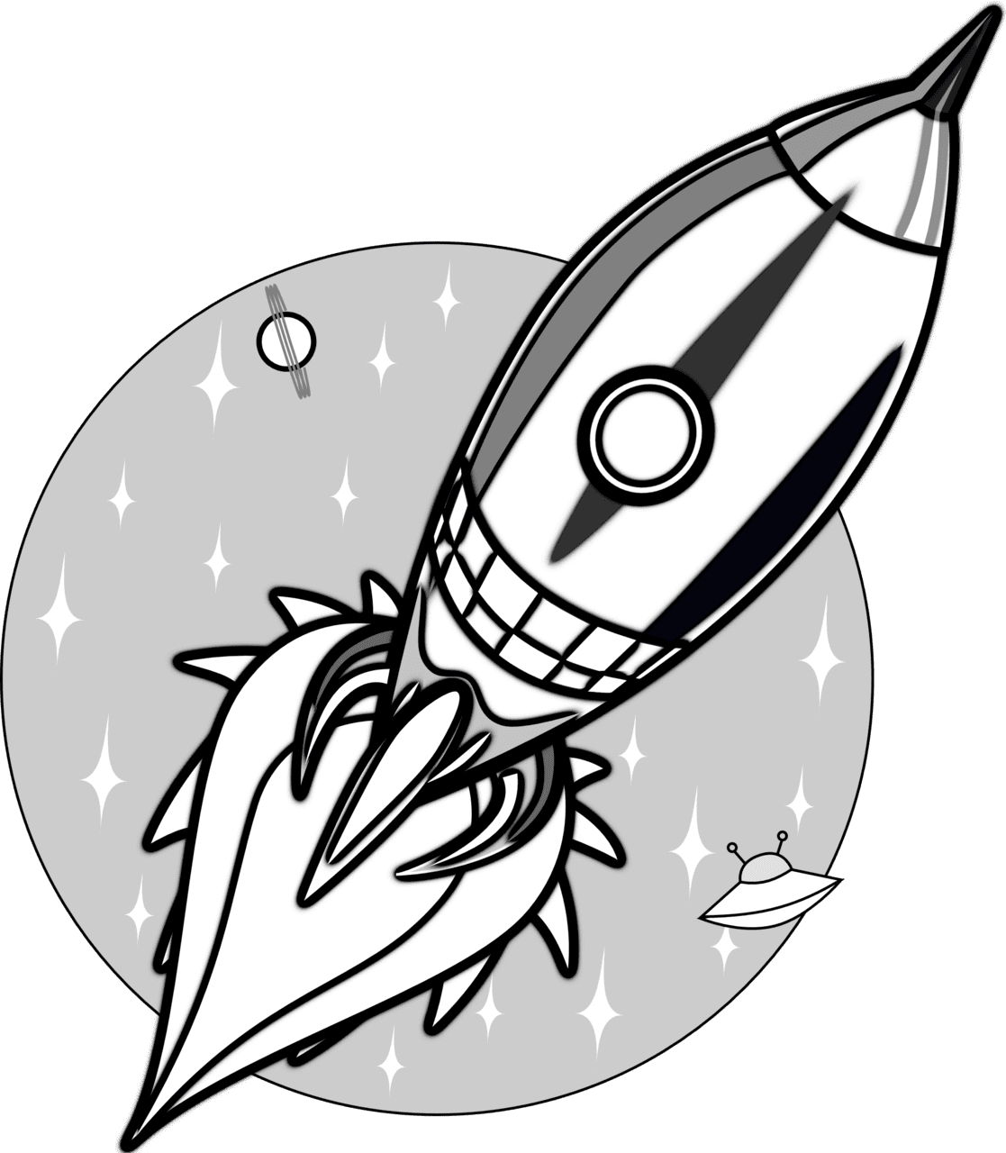 Picture of rocket clipart