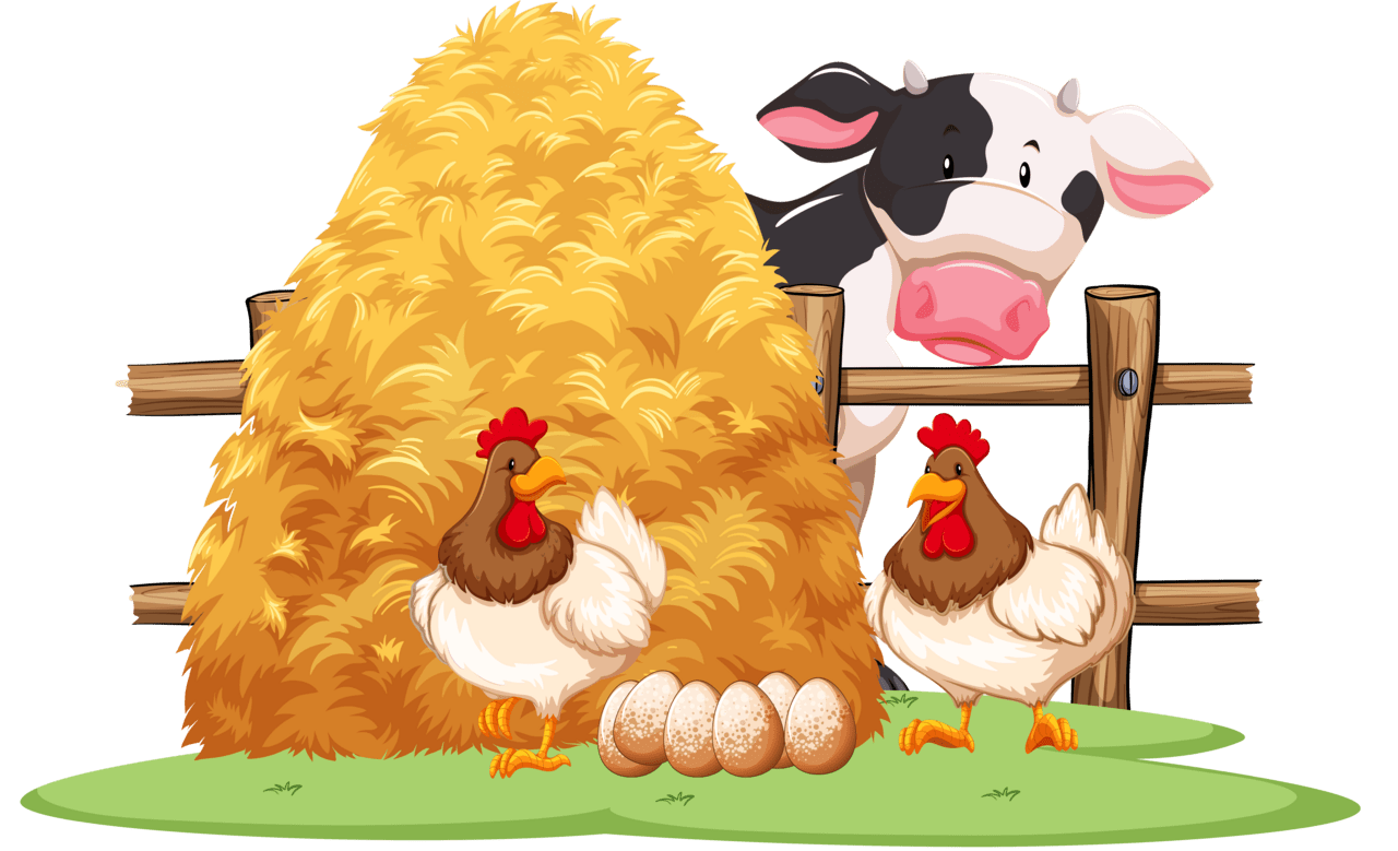 Farm pin page clipart image