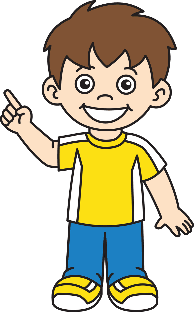 Boy pin page clipart background