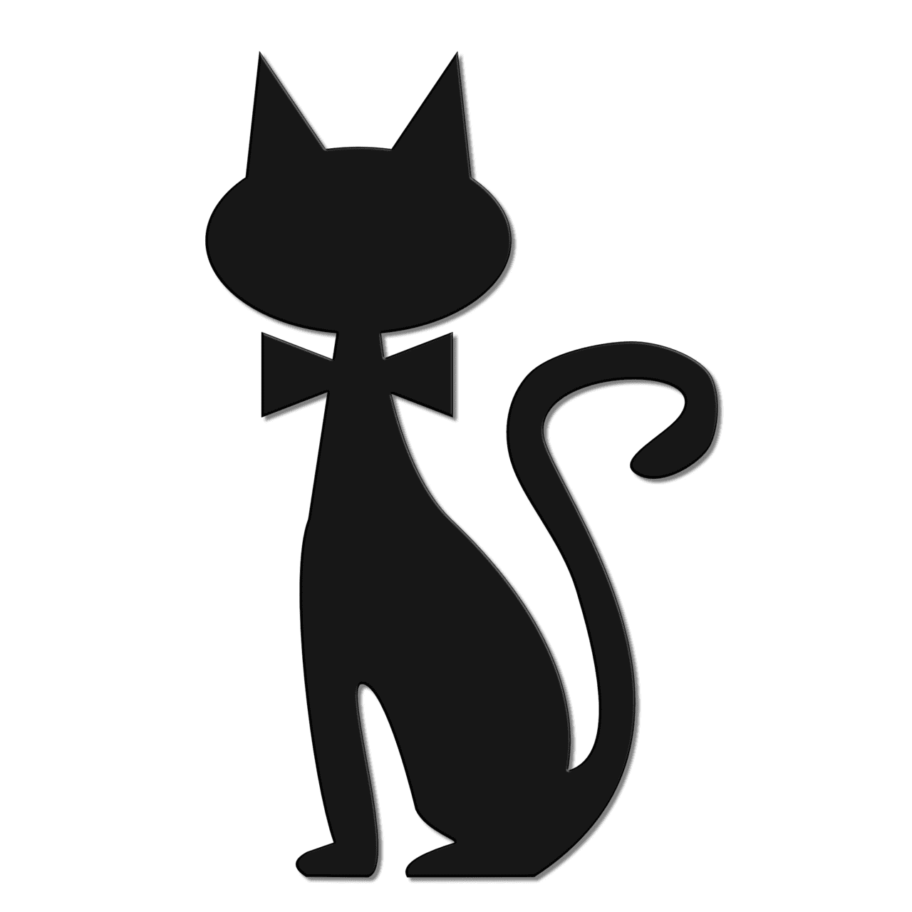 Black cat clipart photo