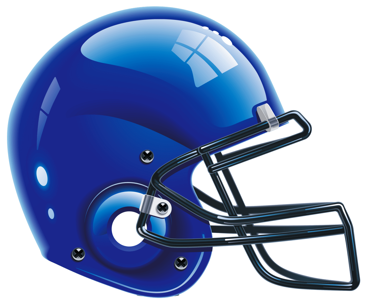 Football helmet blue clipart image high quality images and